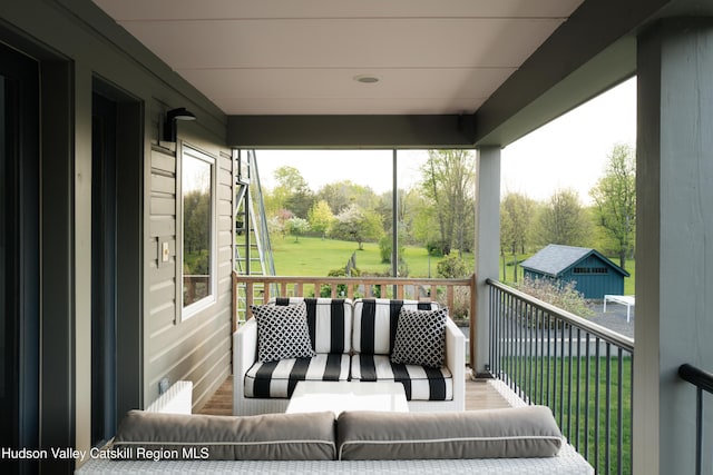 46 Pompeys Cave Rd, High Falls, NY 12440 - view of patio / terrace with an outdoor living space