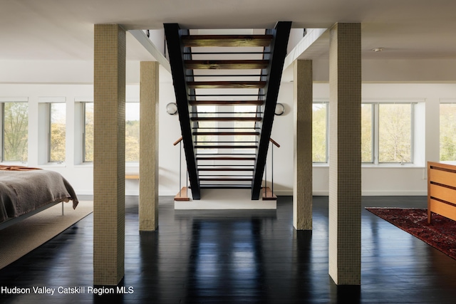 46 Pompeys Cave Rd, High Falls, NY 12440 - stairway with wood finished floors
