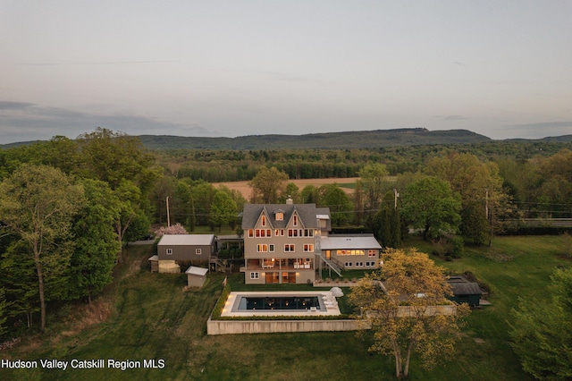 46 Pompeys Cave Rd, High Falls, NY 12440 - view from above of property with a heavily wooded area