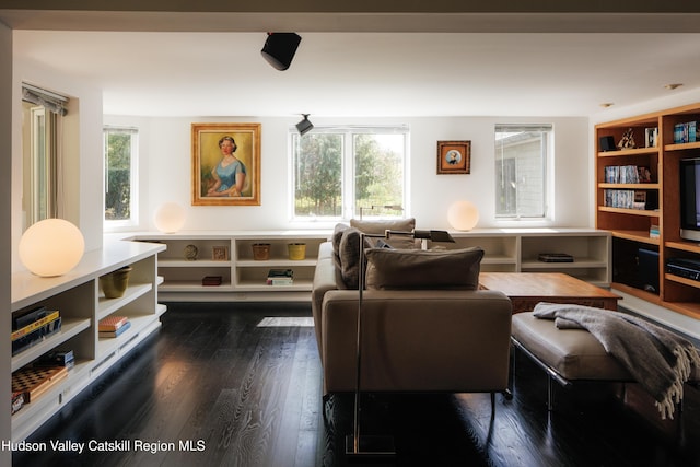 46 Pompeys Cave Rd, High Falls, NY 12440 - sitting room with dark wood finished floors