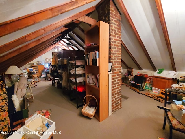 view of attic