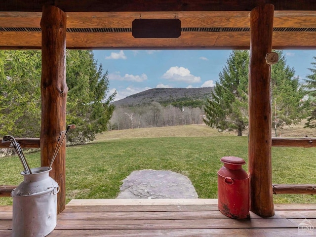 142 Pangman Rd, Gilboa, NY 12076 - view of green lawn with a mountain view
