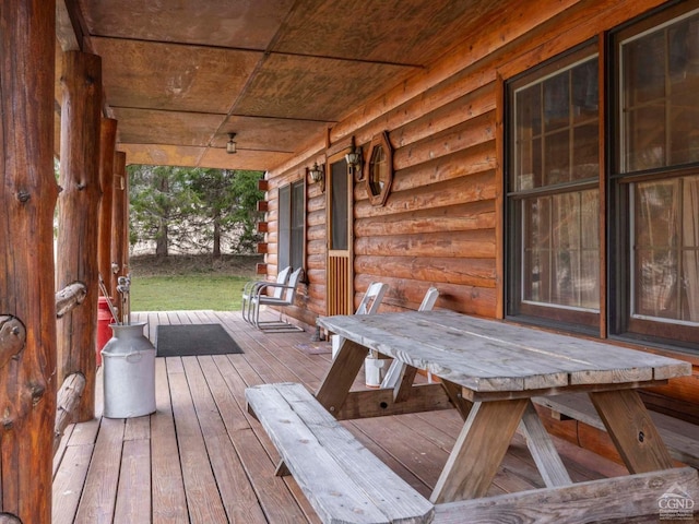 142 Pangman Rd, Gilboa, NY 12076 - view of wooden deck