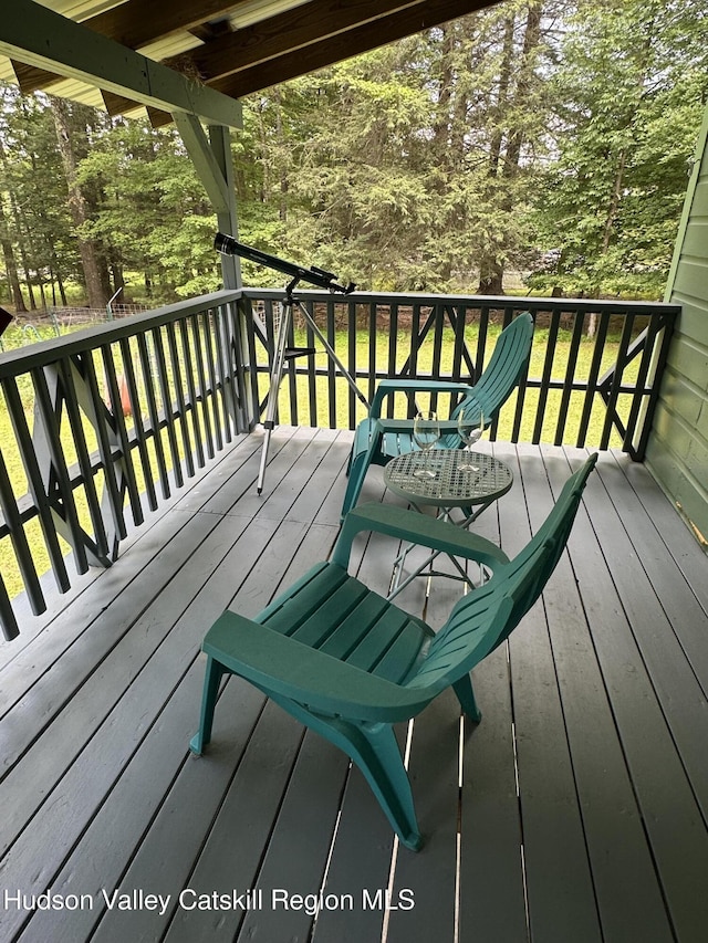 20 Kelder Rd, Olivebridge, NY 12461 - view of wooden terrace