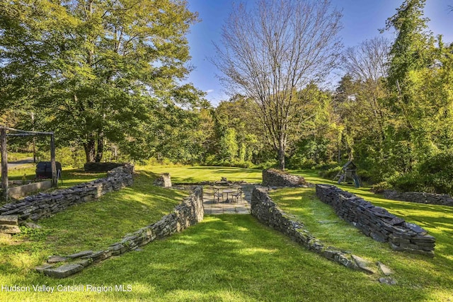 surrounding community featuring a lawn