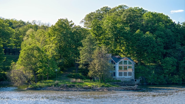 70 Floyd Ackert Rd, West Park, NY 12493 - water view featuring a heavily wooded area
