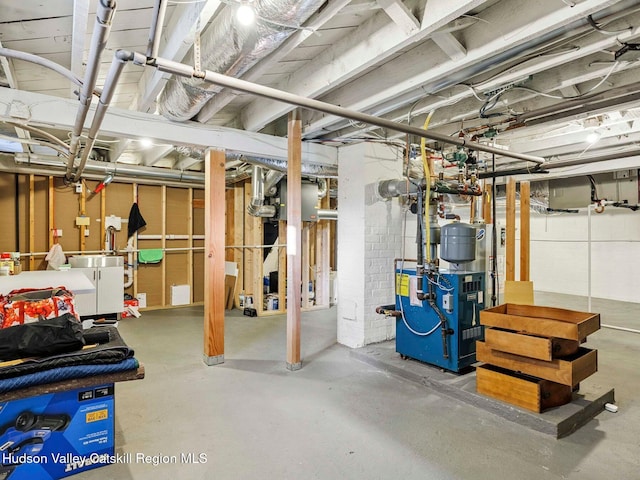 90 Emerson St, Kingston, NY 12401 - unfinished basement featuring a heating unit
