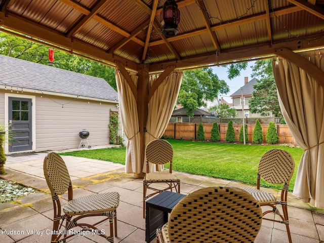 90 Emerson St, Kingston, NY 12401 - view of patio / terrace with a gazebo