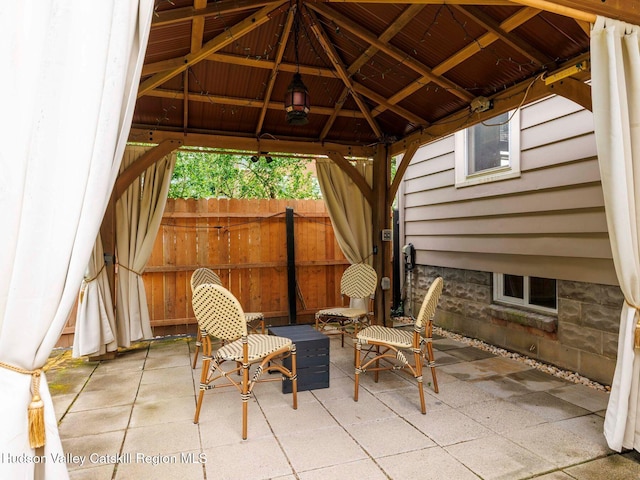 90 Emerson St, Kingston, NY 12401 - view of patio / terrace with a gazebo
