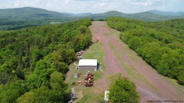 aerial view featuring a mountain view