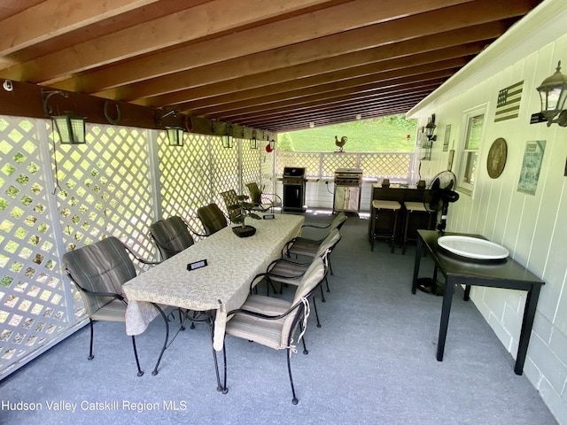 view of patio / terrace featuring area for grilling