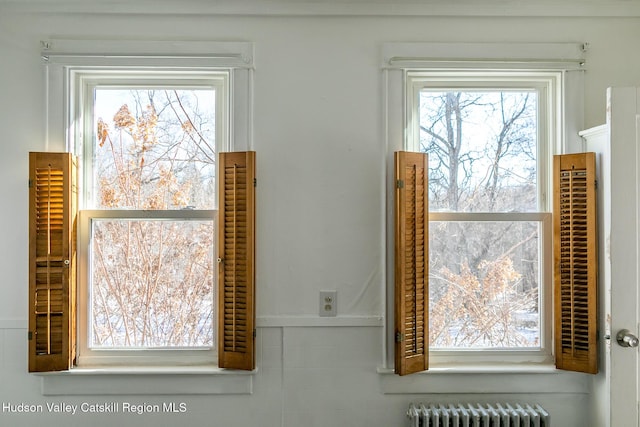 details featuring radiator