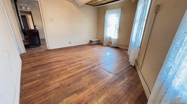 801 Columbia St, Hudson, NY 12534 - empty room featuring wood finished floors and baseboards