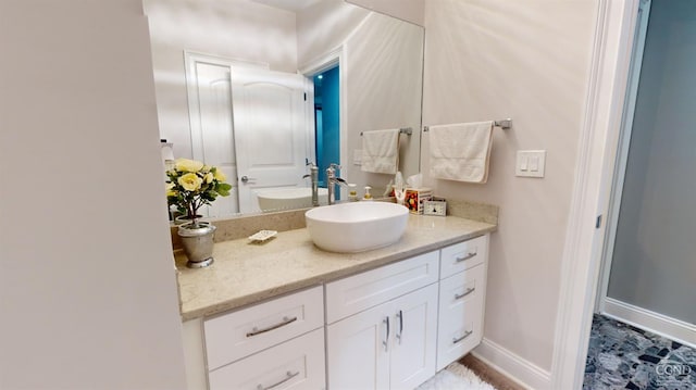 174 Webber Rd, Coxsackie, NY 12058 - bathroom with vanity and baseboards