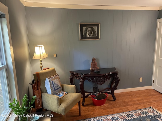 89 Bloomingdale Rd, Tillson, NY 12486 - sitting room featuring wood finished floors and baseboards