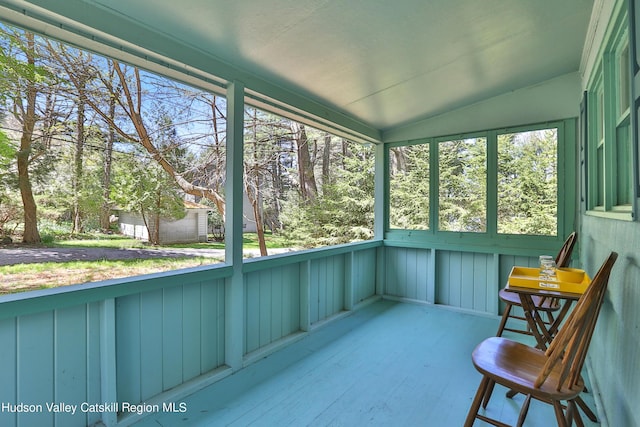view of sunroom / solarium