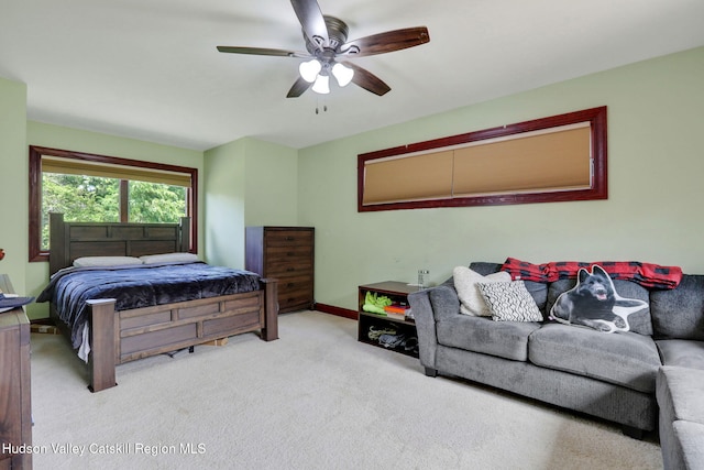 374 Linderman Ave, Kingston, NY 12401 - bedroom with carpet floors and a ceiling fan