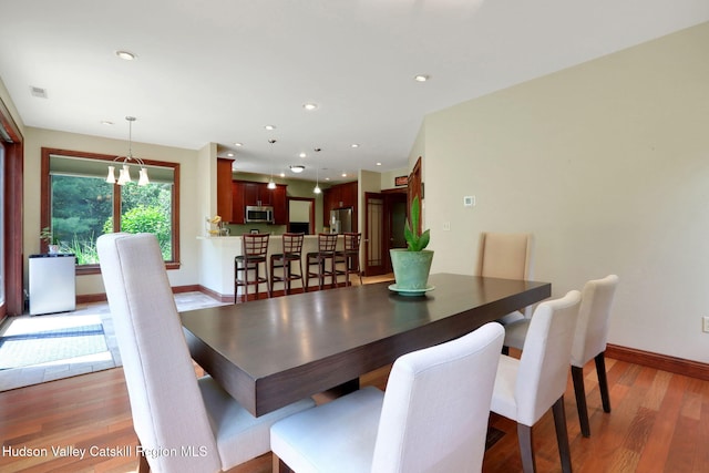 374 Linderman Ave, Kingston, NY 12401 - dining room featuring light wood-style floors and recessed lighting