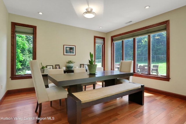 374 Linderman Ave, Kingston, NY 12401 - dining room featuring light wood-style floors and recessed lighting