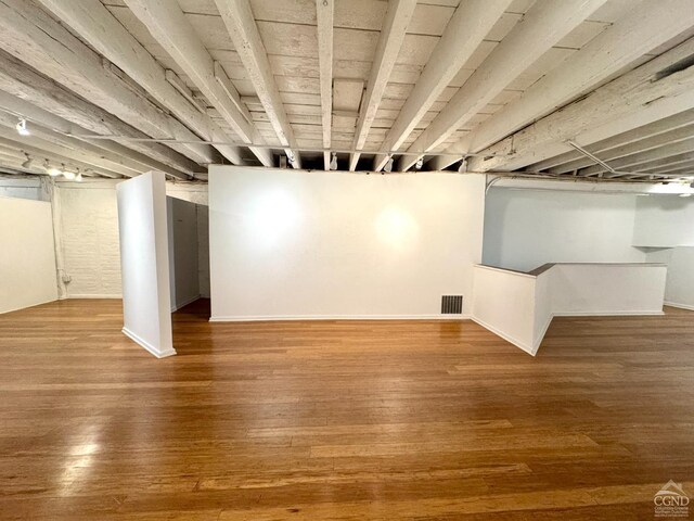 398 Main St, Catskill, NY 12414 - finished basement with hardwood / wood-style floors and baseboards