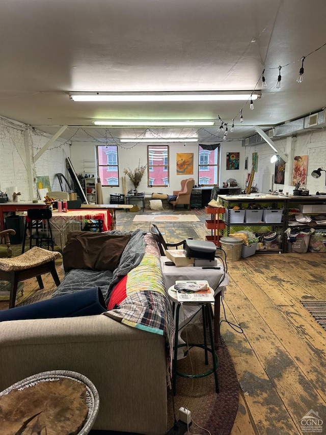 398 Main St, Catskill, NY 12414 - miscellaneous room with hardwood / wood-style floors
