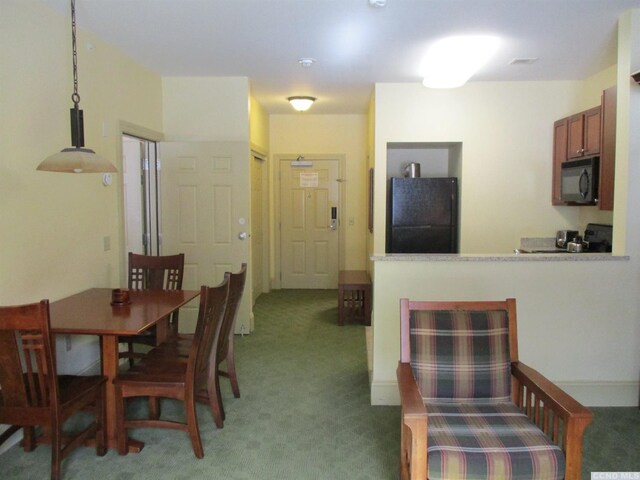 62 Liftside Dr Unit 306F1, Hunter, NY 12442 - dining space with light carpet