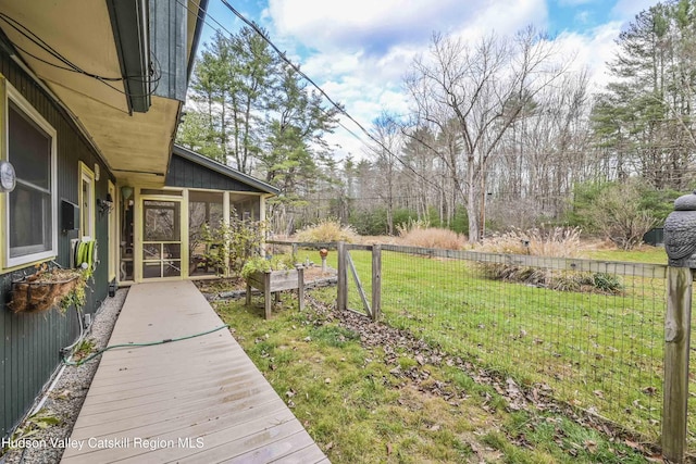 33 Cottonwood Ln, Woodstock, NY 12498 - view of yard featuring a sunroom