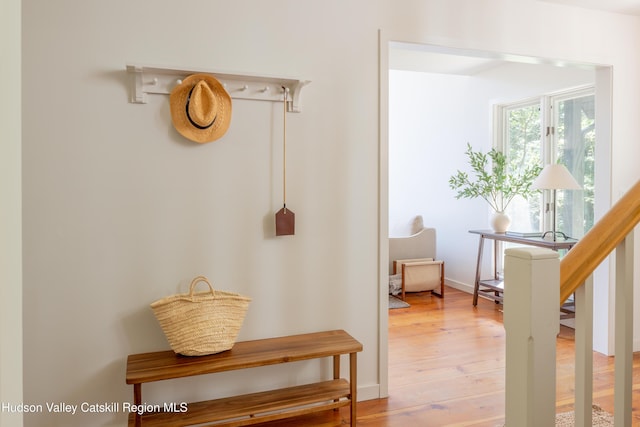 36 Ridgewood Rd, Kerhonkson, NY 12446 - mudroom featuring light wood-style floors and baseboards
