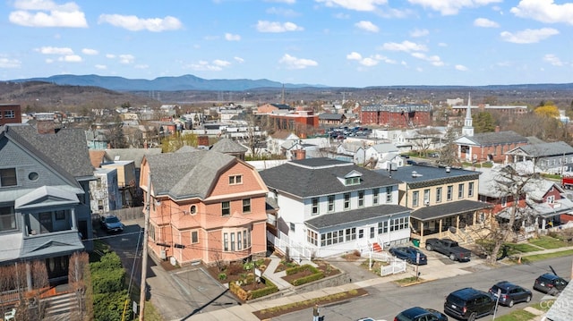7 Mckinstry Pl, Hudson, NY 12534 - aerial perspective of suburban area featuring mountains