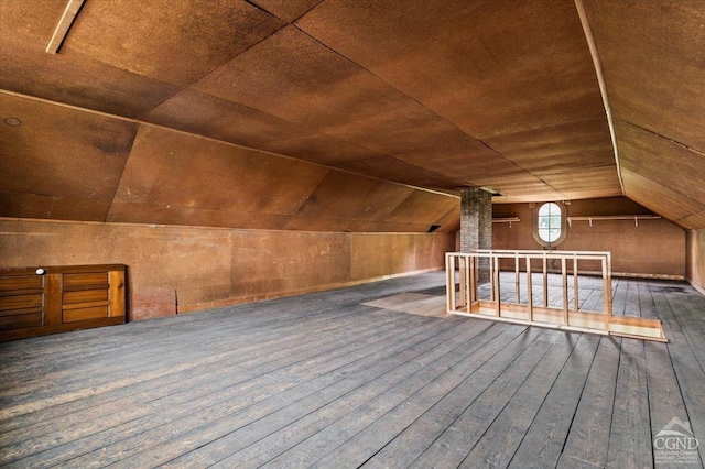 44 Worth Ave, Hudson, NY 12534 - additional living space with lofted ceiling and hardwood / wood-style floors