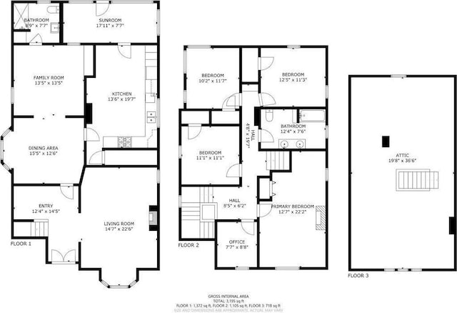 44 Worth Ave, Hudson, NY 12534 - floor plan / room layout
