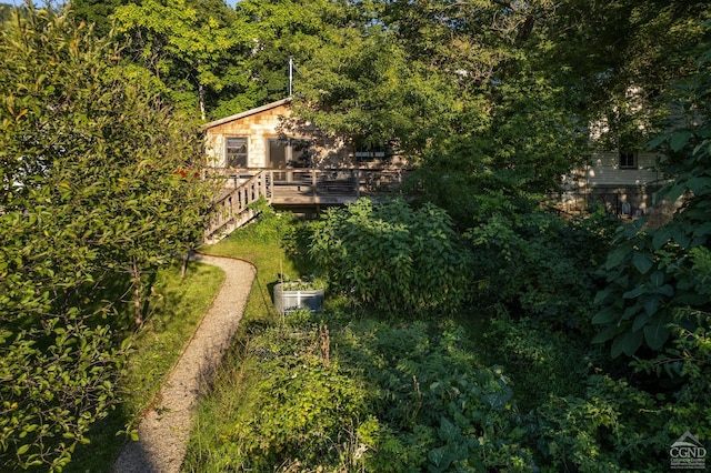 44 Worth Ave, Hudson, NY 12534 - view of subject property featuring a heavily wooded area