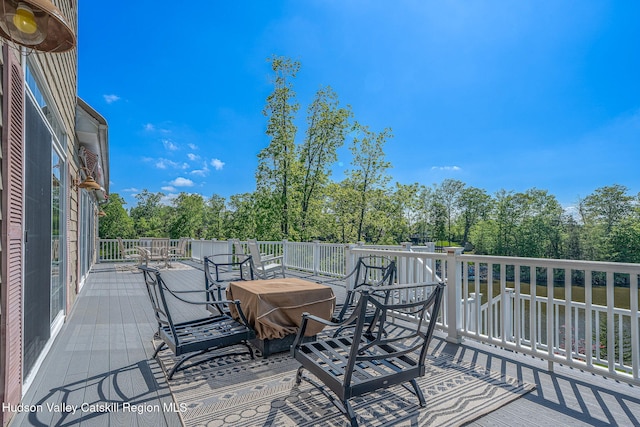 8 Story Ct Unit I 73, Athens, NY 12015 - deck featuring view of scattered trees