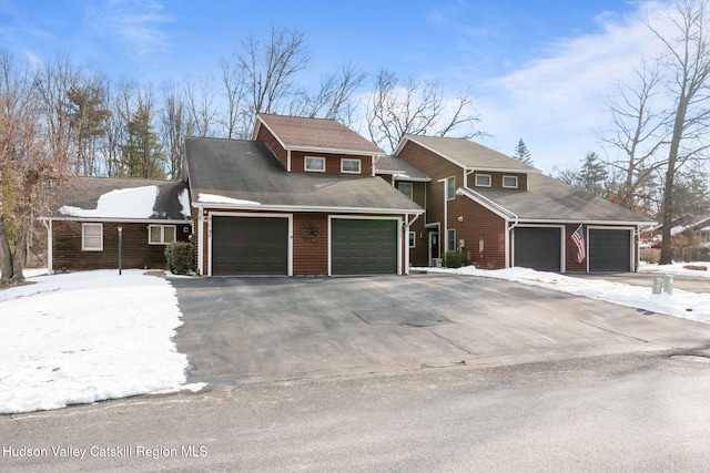 front of property featuring a garage