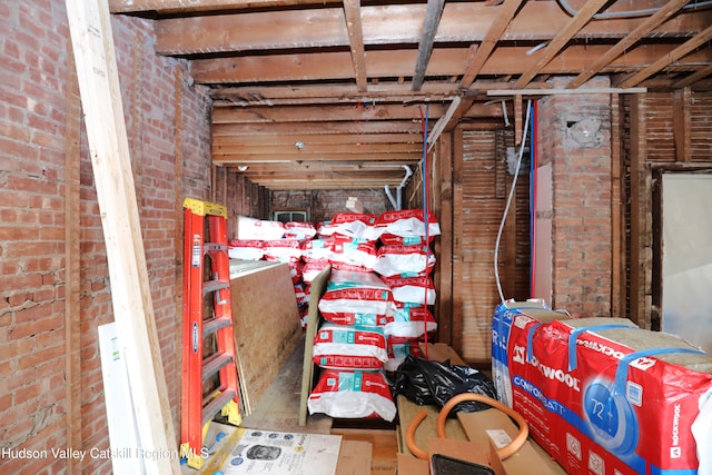 view of storage room