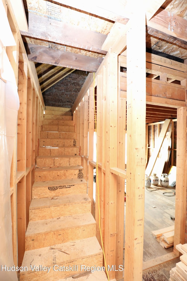 view of stairway