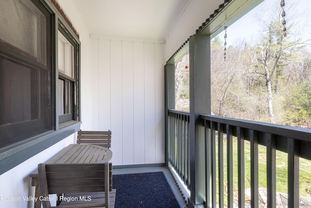 view of balcony