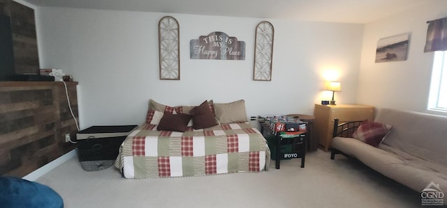 274 N Brooksburg Rd Unit 35, Windham, NY 12496 - carpeted bedroom with a fireplace