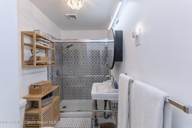 331 Joys Ln, Hurley, NY 12443 - bathroom featuring a shower stall and toilet