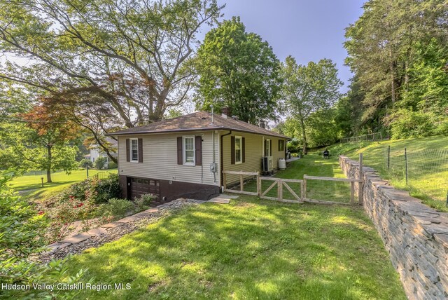 331 Joys Ln, Hurley, NY 12443 - view of front of property featuring a gate and an attached garage