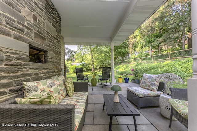 331 Joys Ln, Hurley, NY 12443 - view of patio / terrace featuring outdoor lounge area