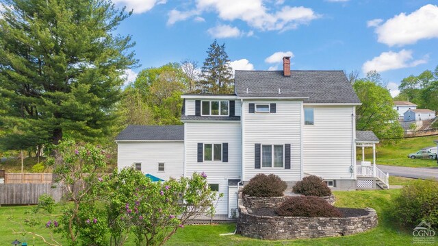 470 W Main St, Catskill, NY 12414 - back of property featuring a chimney