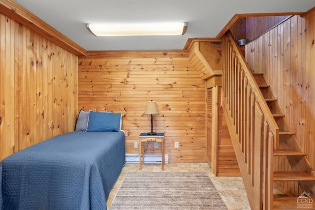 470 W Main St, Catskill, NY 12414 - bedroom with wood walls