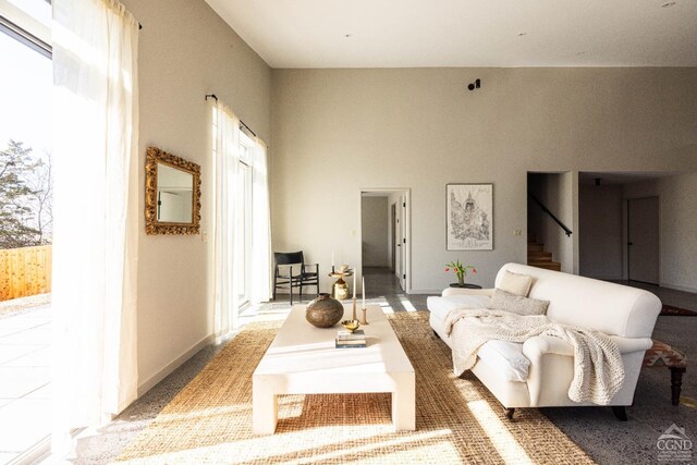 998 Willow Brook Rd, Milan, NY 12514 - living area with stairs