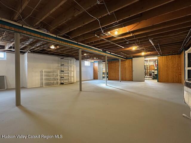 basement featuring a healthy amount of sunlight