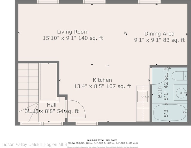356 Warren St, Hudson, NY 12534 - view of property floor plan