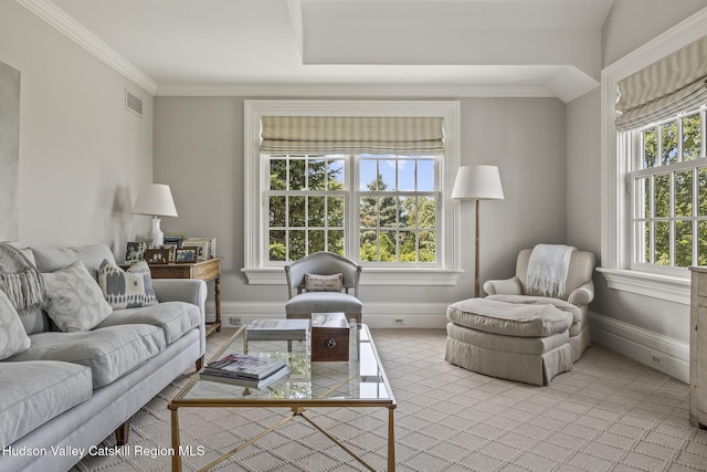 147 Moadock Rd, Millerton, NY 12546 - living area with baseboards and crown molding
