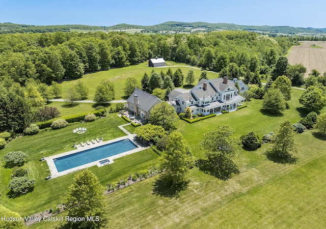 147 Moadock Rd, Millerton, NY 12546 - view from above of property featuring a heavily wooded area