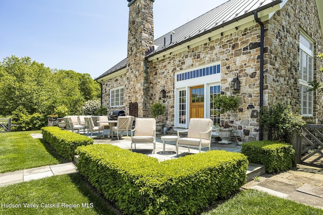 147 Moadock Rd, Millerton, NY 12546 - view of patio with an outdoor living space