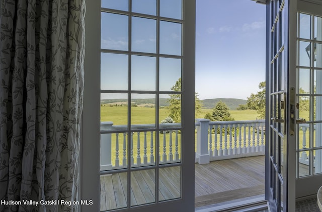 147 Moadock Rd, Millerton, NY 12546 - doorway featuring wood finished floors